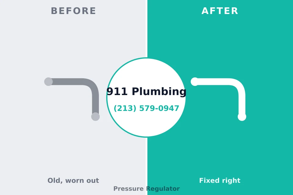 Before and after: plumbing repair Vestavia Hills, AL